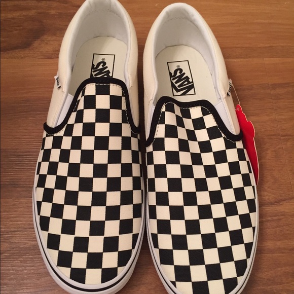 Vans Shoes - Vans Asher checkered slip on shoe